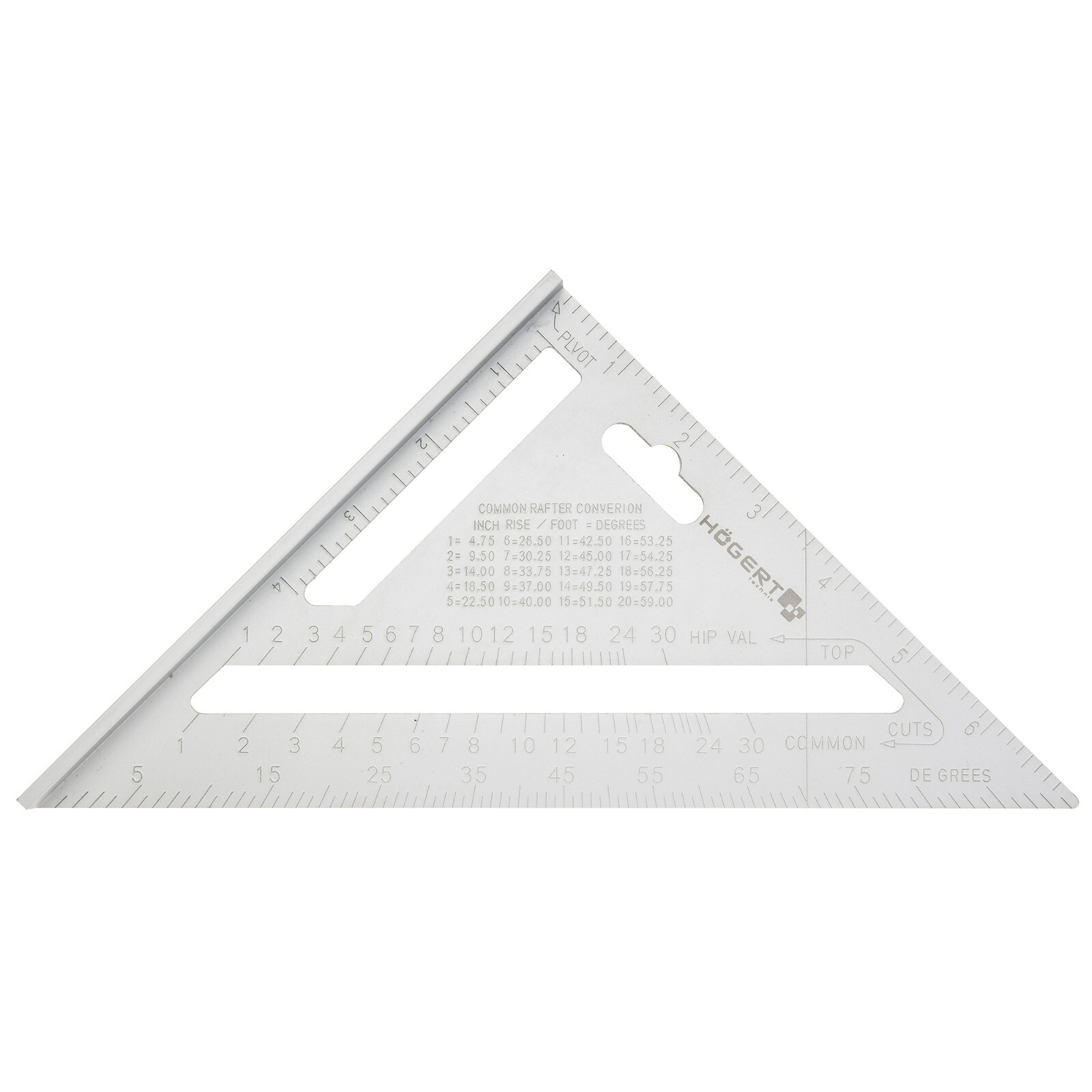 Aluminium Carpenter Square & Mitre Protractor - Image 4