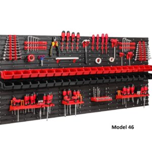Tool Pegboard Wall Storage with Bins 88-Piece Set
