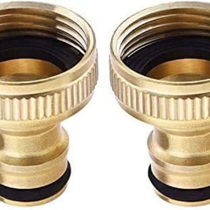 Tap Connector 3/4in BSP Brass for Hose Pack of 2