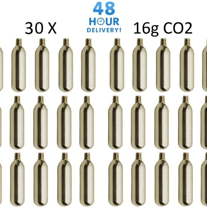 CO2 Cartridge 16g Threaded Pack of 30