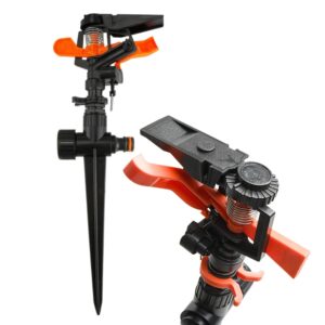 Pulsating Lawn Sprinkler 360° Adjustable Spike