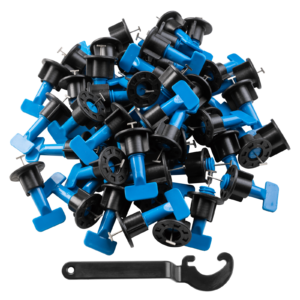 Tile Levelling Clamps Reusable Wrench System 50 Pack