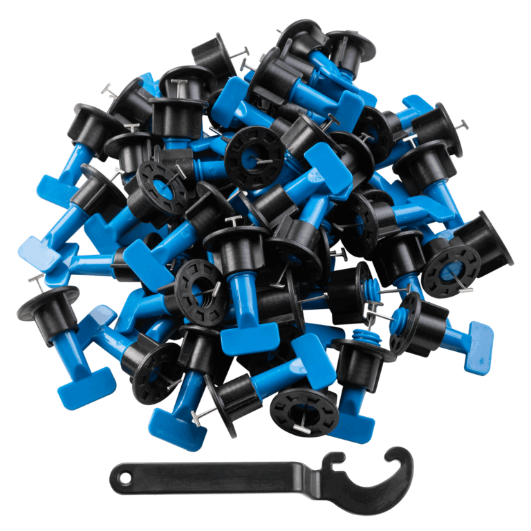 Tile Levelling Clamp Reusable with Wrench Pack of 50