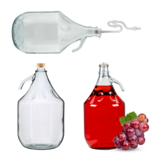 Demijohn Carboy 5L Glass Home Brewing Bottle