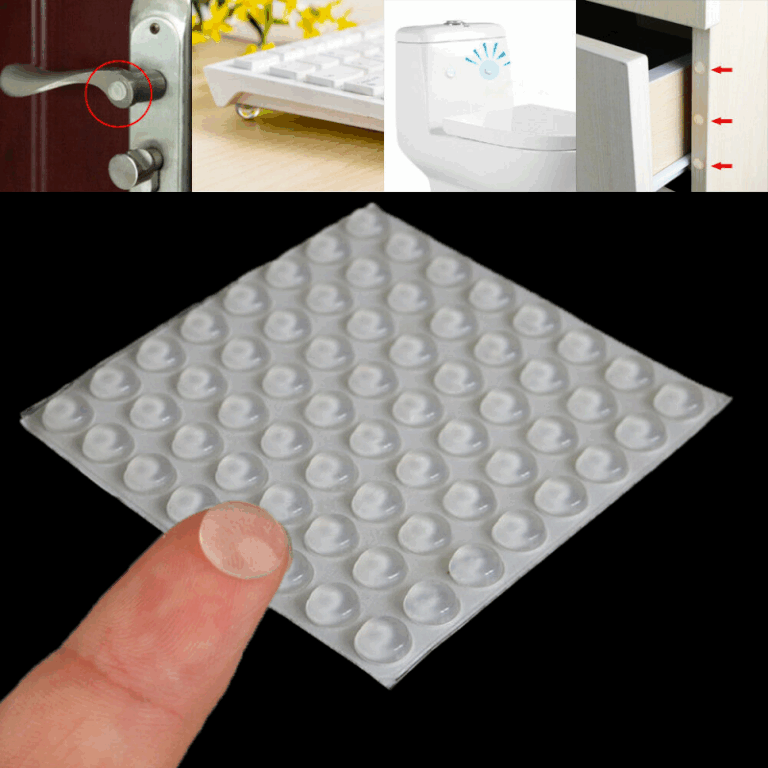 Clear Silicone Bumper Pads 7mm Self-Adhesive
