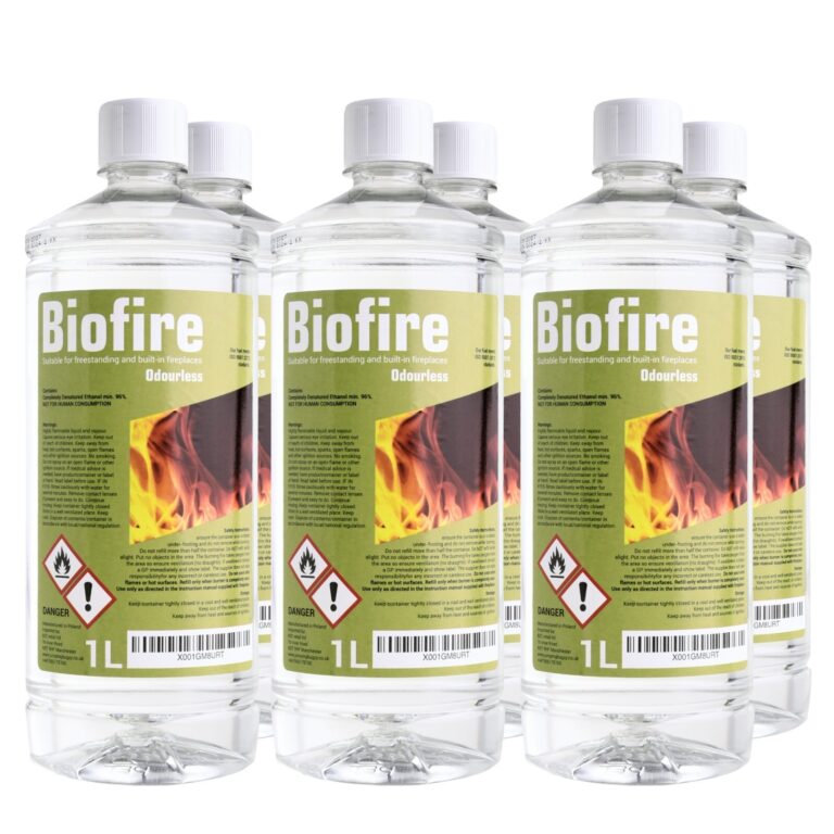 Bioethanol Fireplace Fuel Smokeless Clean Burn 6L