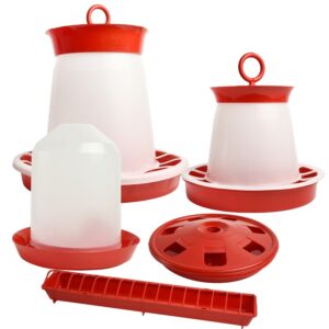 Chicken Feeder and Drinker Plastic Poultry Dispenser