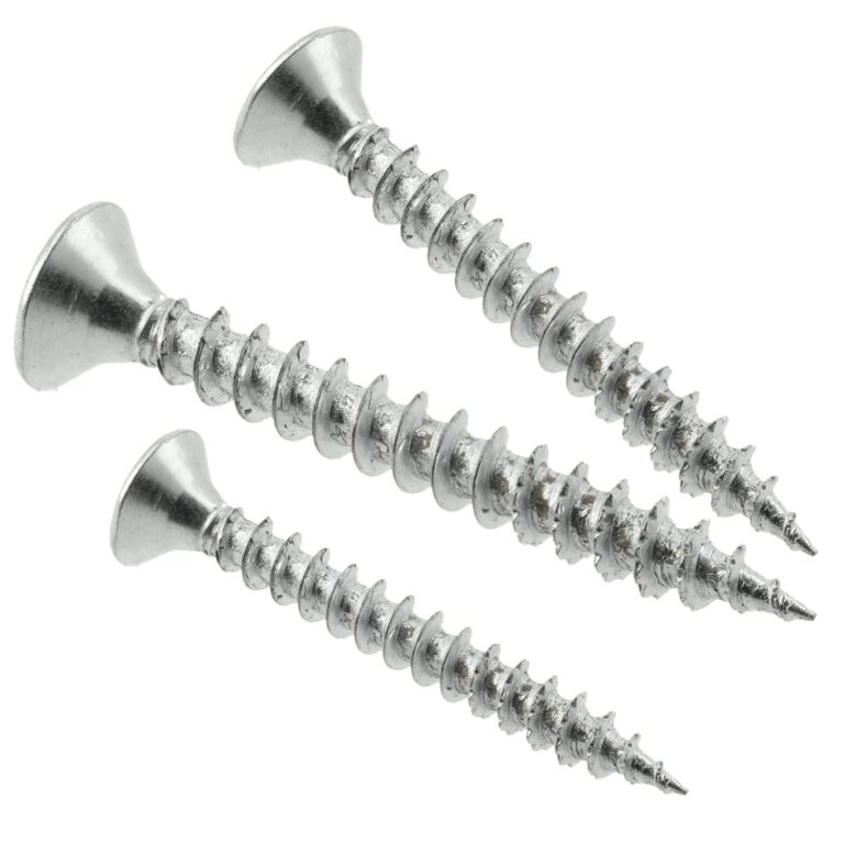 Chipboard Screw White Zinc Pozi Countersunk