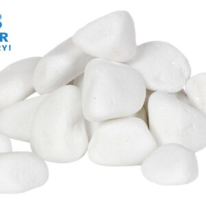 White Marble Pebbles Decorative Garden Stones