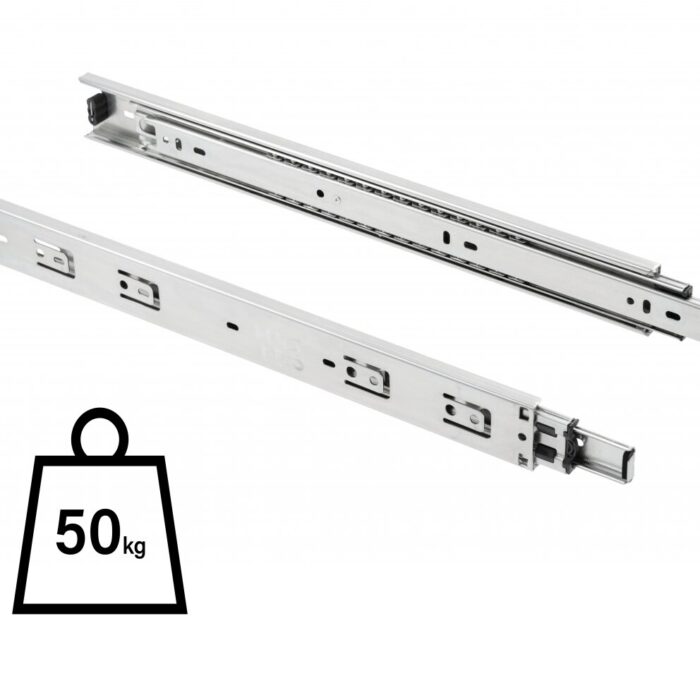 Heavy Duty Drawer Runners Full Extension 50kg Pair