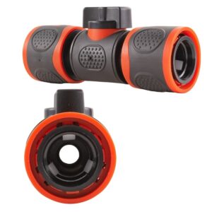 In-Line Hose Valve Click-Lock Quick Connector