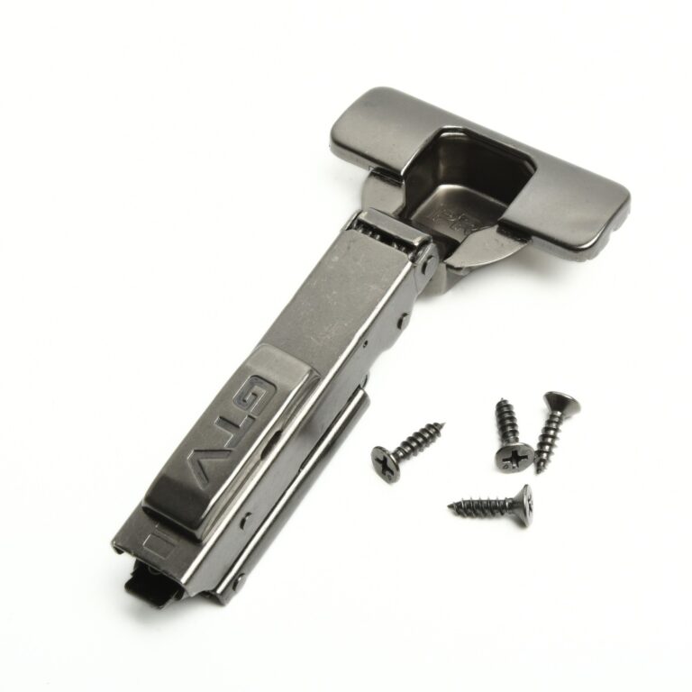 Soft Close Cabinet Hinge Full Overlay Black Clip-On
