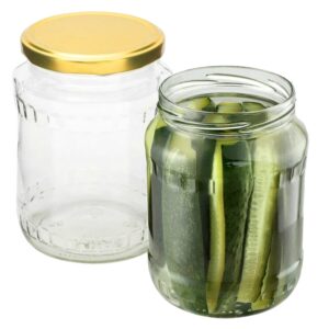 Glass Jars 720ml with Gold Twist-Off Lid