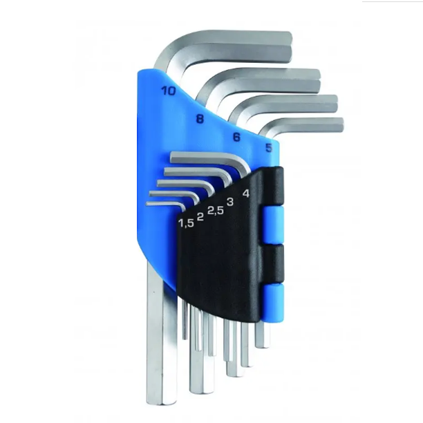Hex Key Set 1.5-10mm CrV Steel 9pc with Case