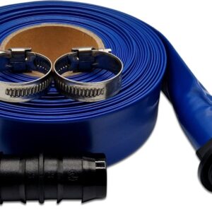 Layflat Discharge Hose Set 25mm with Coupler & Clips