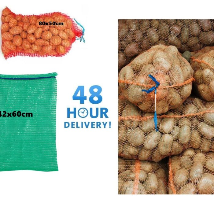 Raschel Mesh Net Sacks with Drawstring