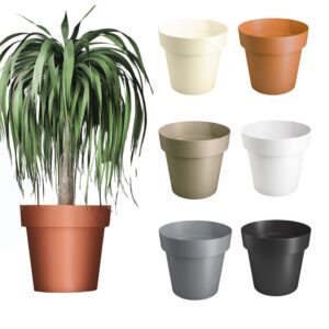 Plant Pots Matt Plastic Round Flower Planter