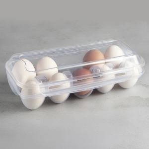 Egg Storage Box 10-Egg Fridge Organiser with Lid