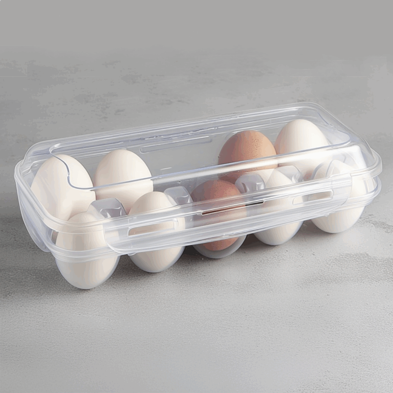 Egg Storage Box 10 Egg with Lid Stackable