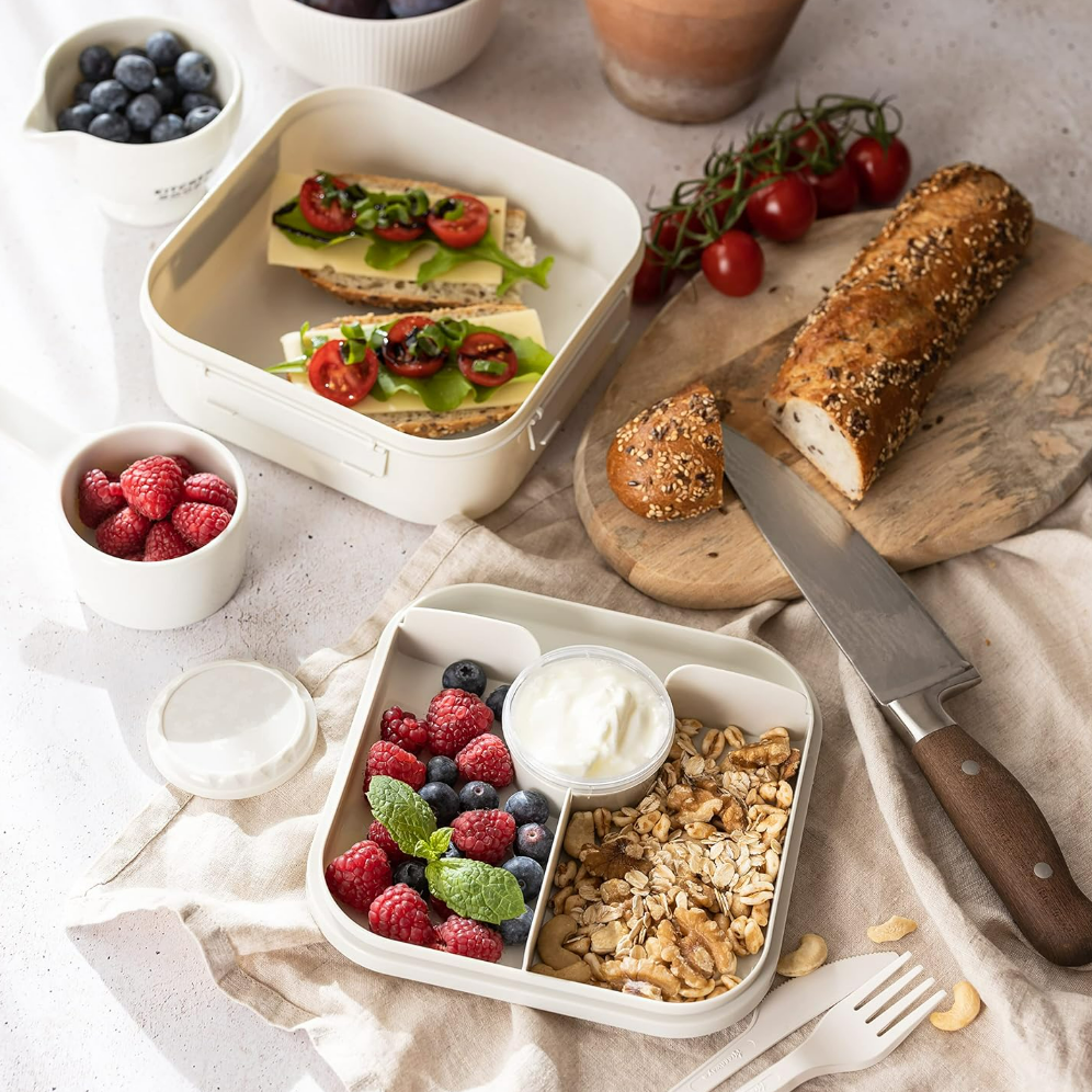 Layered Lunch Box 1.6L with Sauce Pot - Image 5