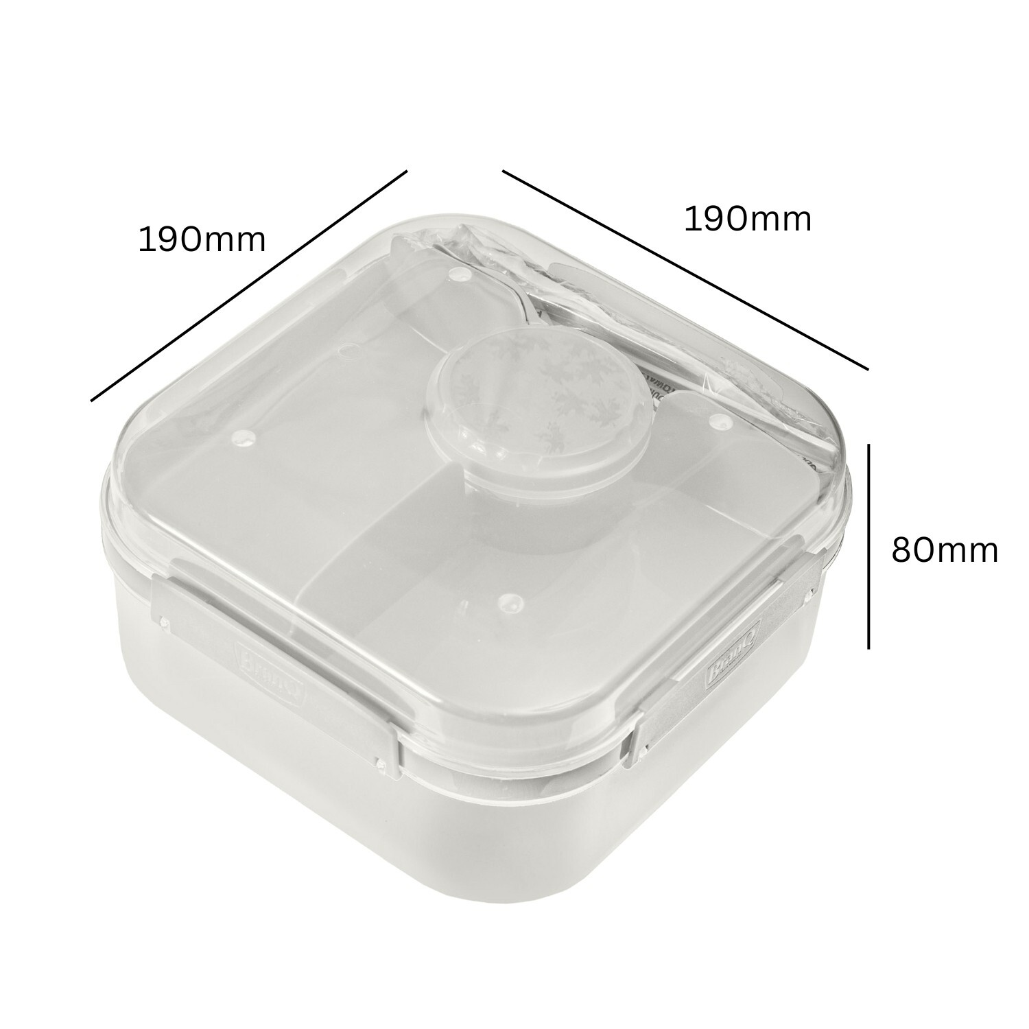 Layered Lunch Box 1.6L with Sauce Pot - Image 8