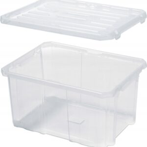Clear Storage Box with Lid and Handles