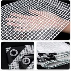 TRANSPARENT CLEAR Tarpaulin EXTRA Heavy Duty 350GSM Sheet Waterproof  Cover Tarp - 3