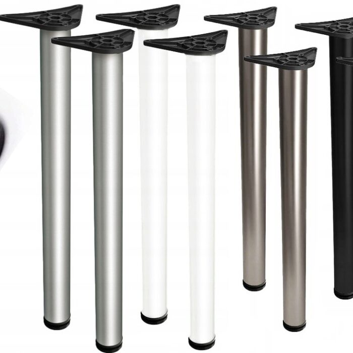 Adjustable Round Table Leg 60mm Stainless Steel