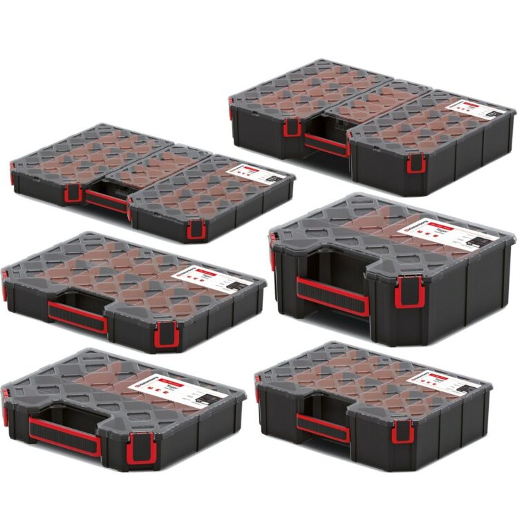 Tool Organiser Case with Clear Lid and Compartments