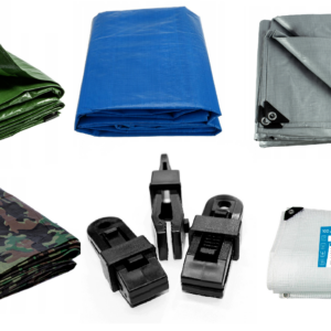 Tarpaulin Cover Waterproof Heavy Duty with Clips