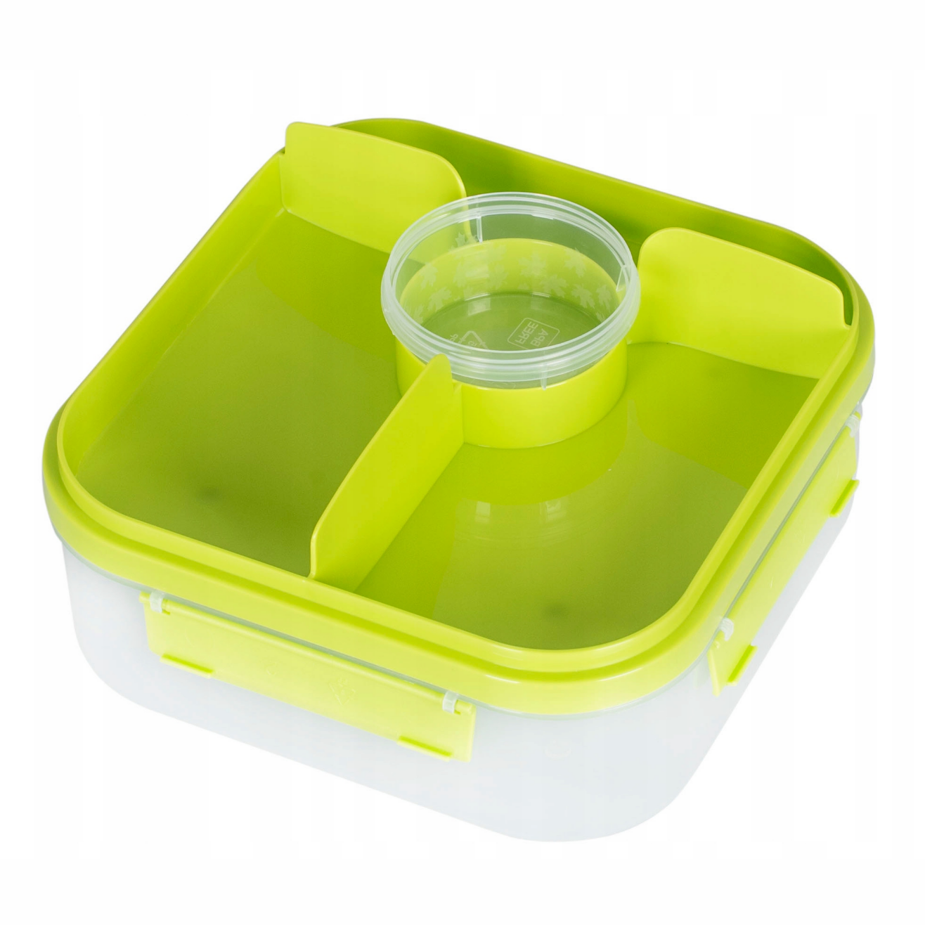 Layered Lunch Box 1.6L with Sauce Pot - Image 11