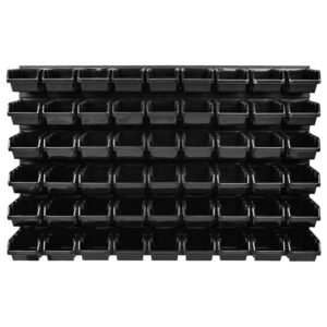 Tool Pegboard Wall Storage Kit with 54 Bins