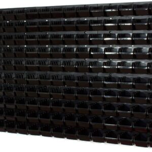 Tool Pegboard Wall Storage Kit with Bins Black
