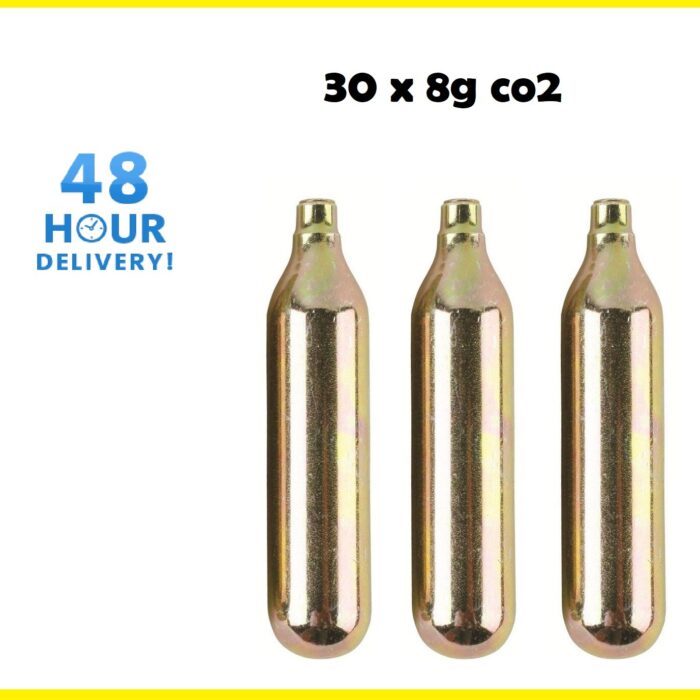CO2 Cartridge 8g Non-Threaded Pack of 10