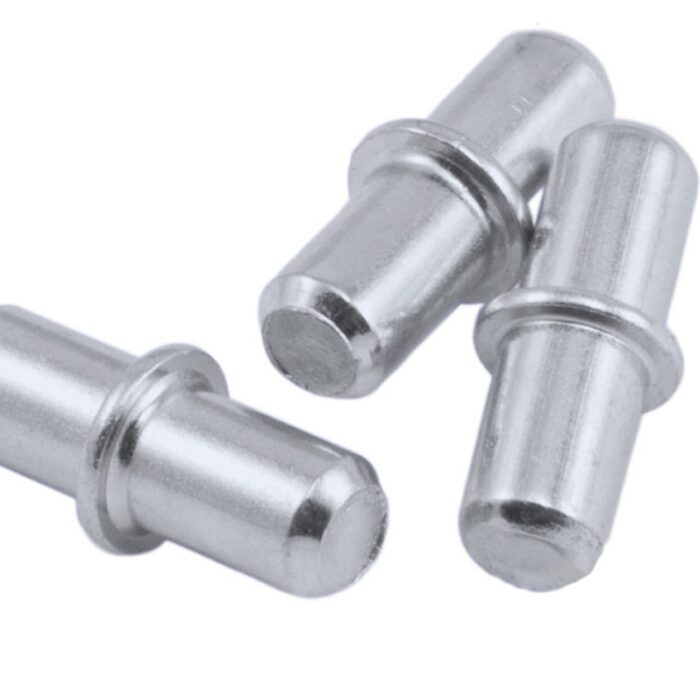 Shelf Support Pins 5mm Steel Press-Fit Chrome