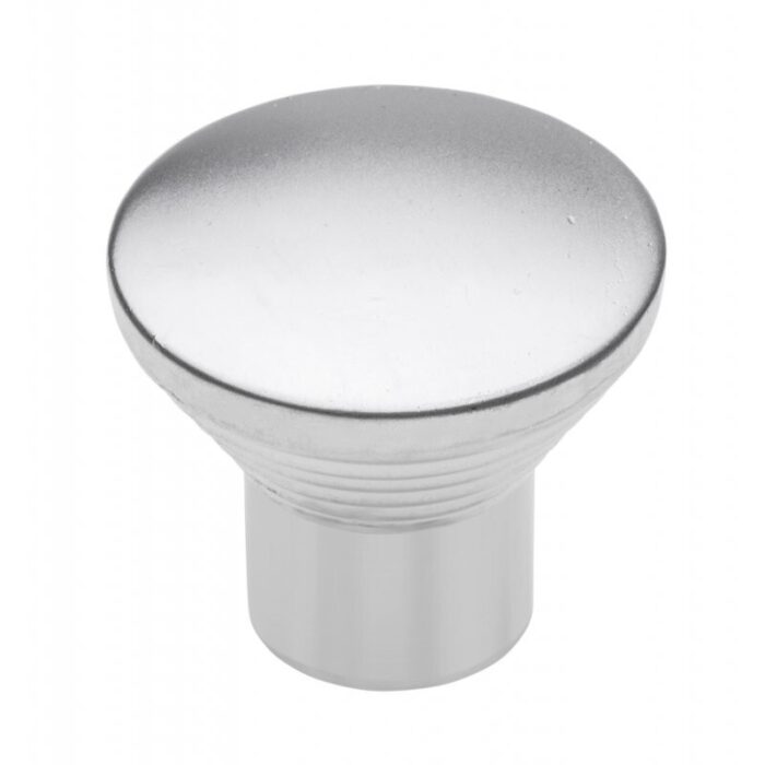Polished Silver Cabinet Knob Round 23.5mm