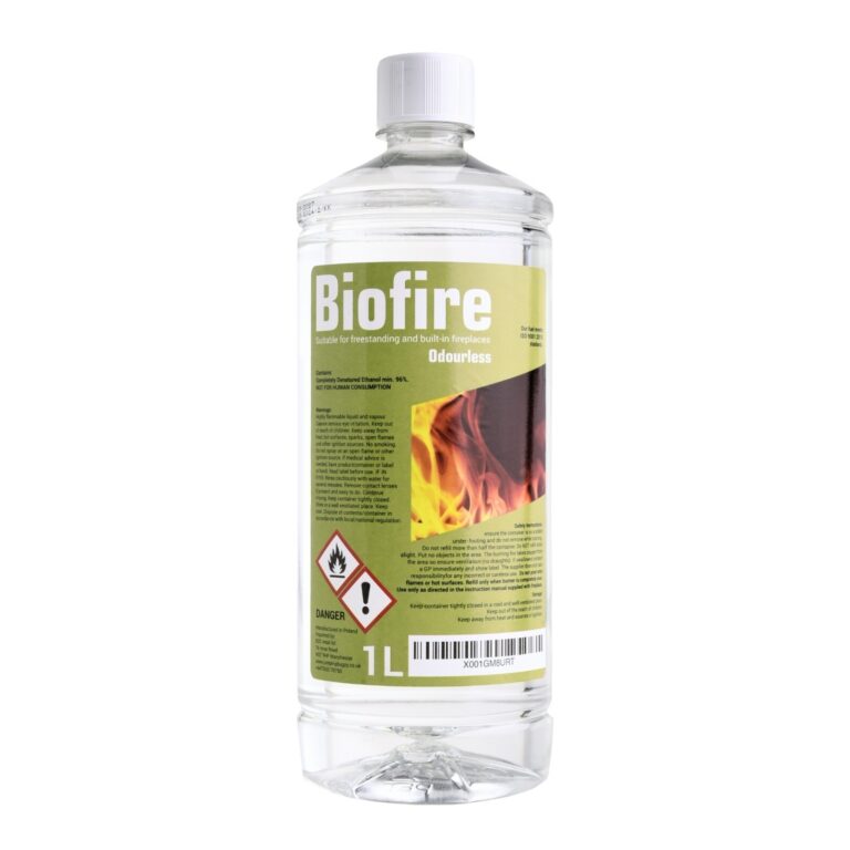 Bioethanol Fireplace Fuel Smokeless Clean Burn 1L