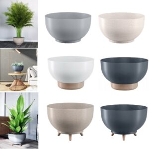 Bowl planter with detachable legs and saucer options