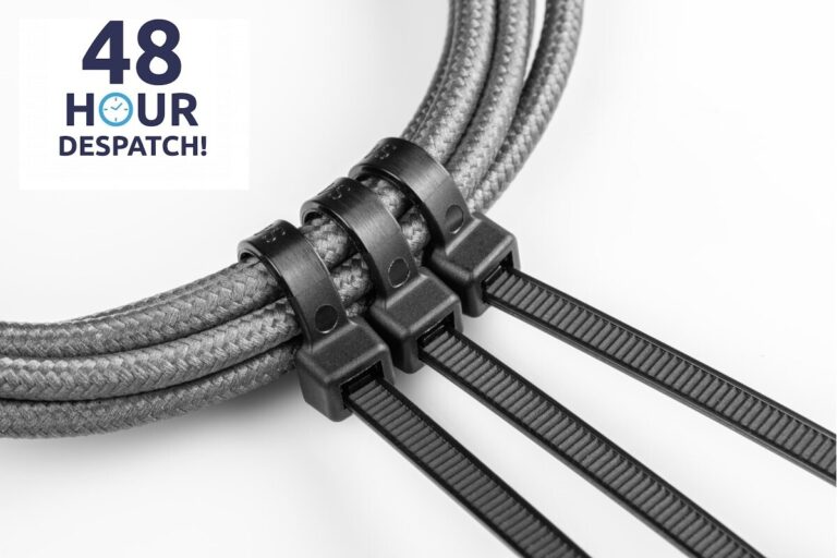 Black Cable Ties Nylon UV Resistant Pack of 100