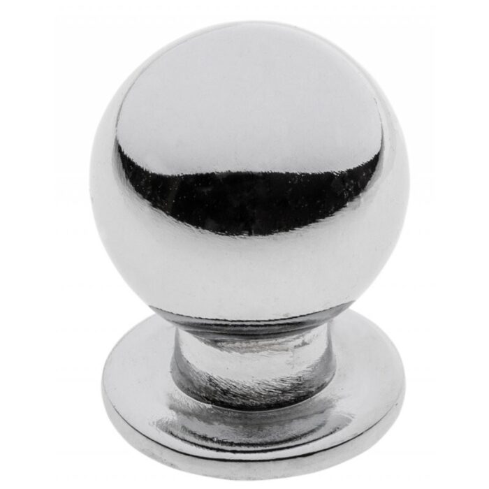 Polished Chrome Cabinet Knob Round 17mm