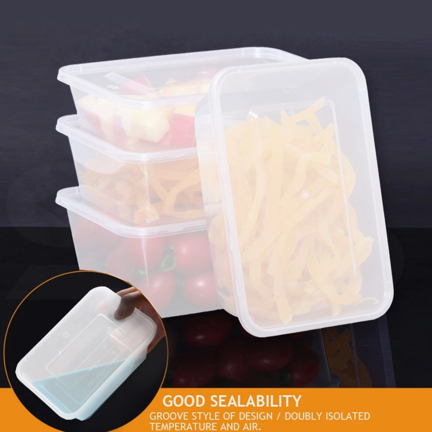 Microwave-Safe Food Containers with Lids Stackable - Image 12