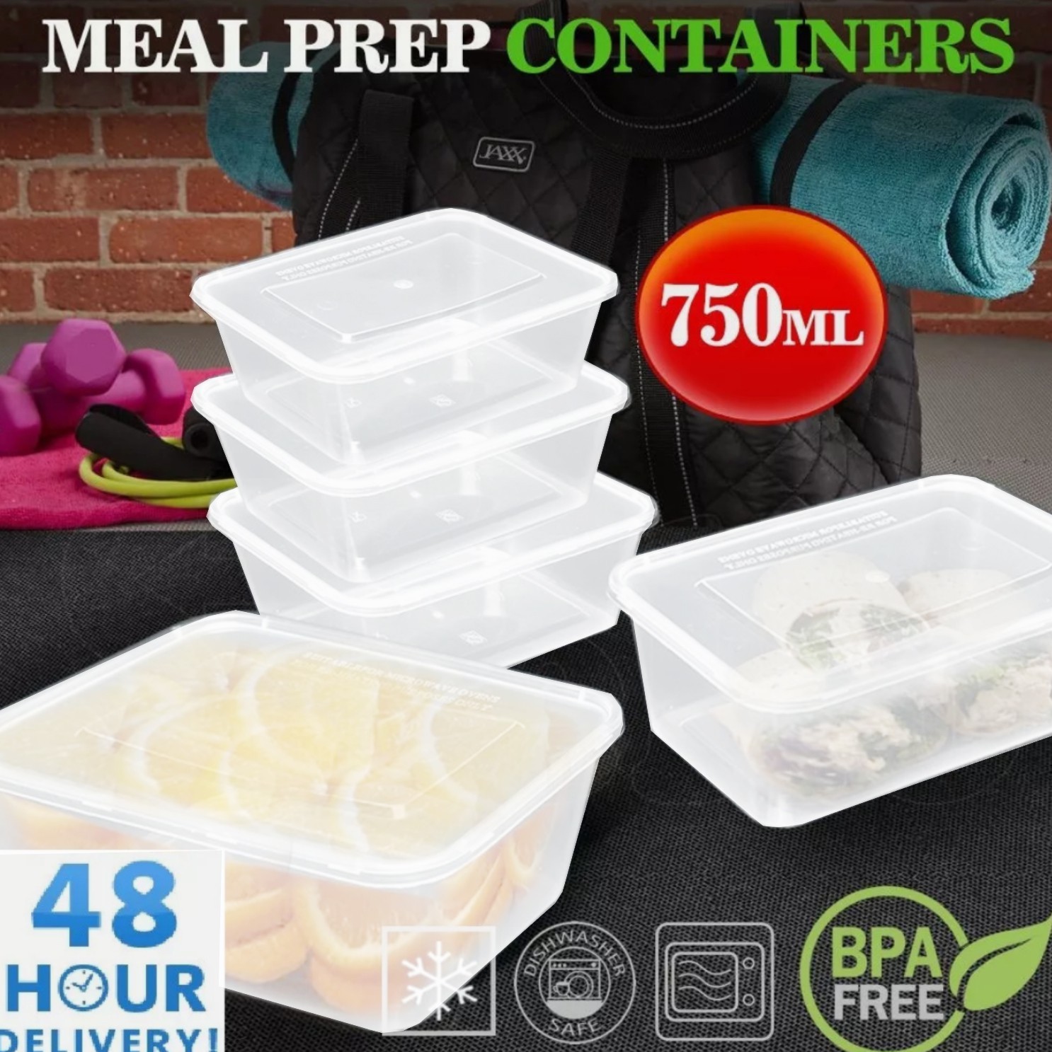 Microwave-Safe Food Containers with Lids Stackable - Image 8