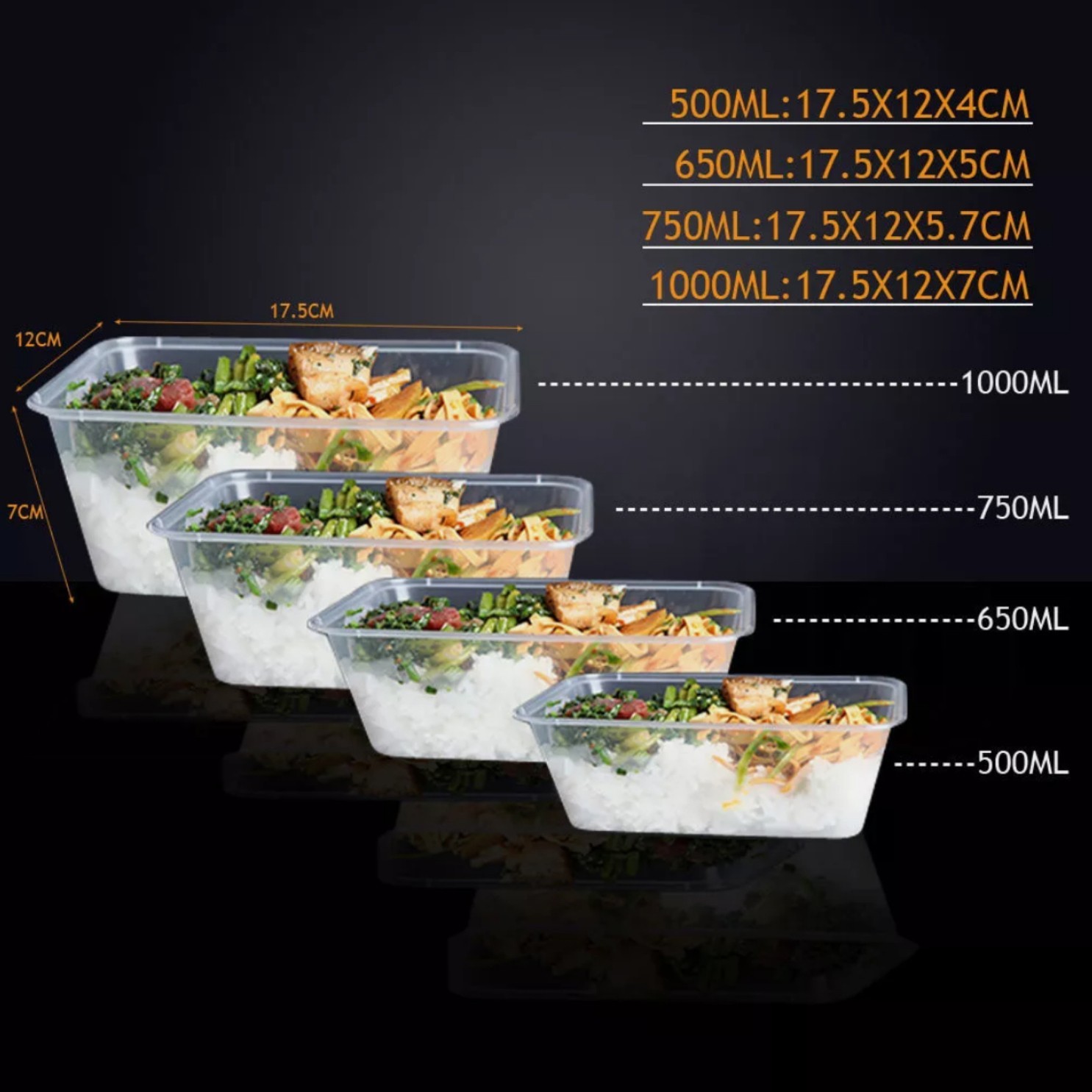 Microwave-Safe Food Containers with Lids Stackable - Image 9