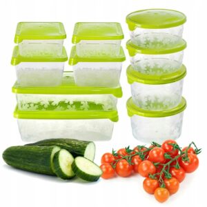 Food storage containers set with lids 10 pack