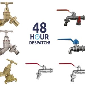 Garden Tap Connector Plug 1/2 & 3/4 BSP