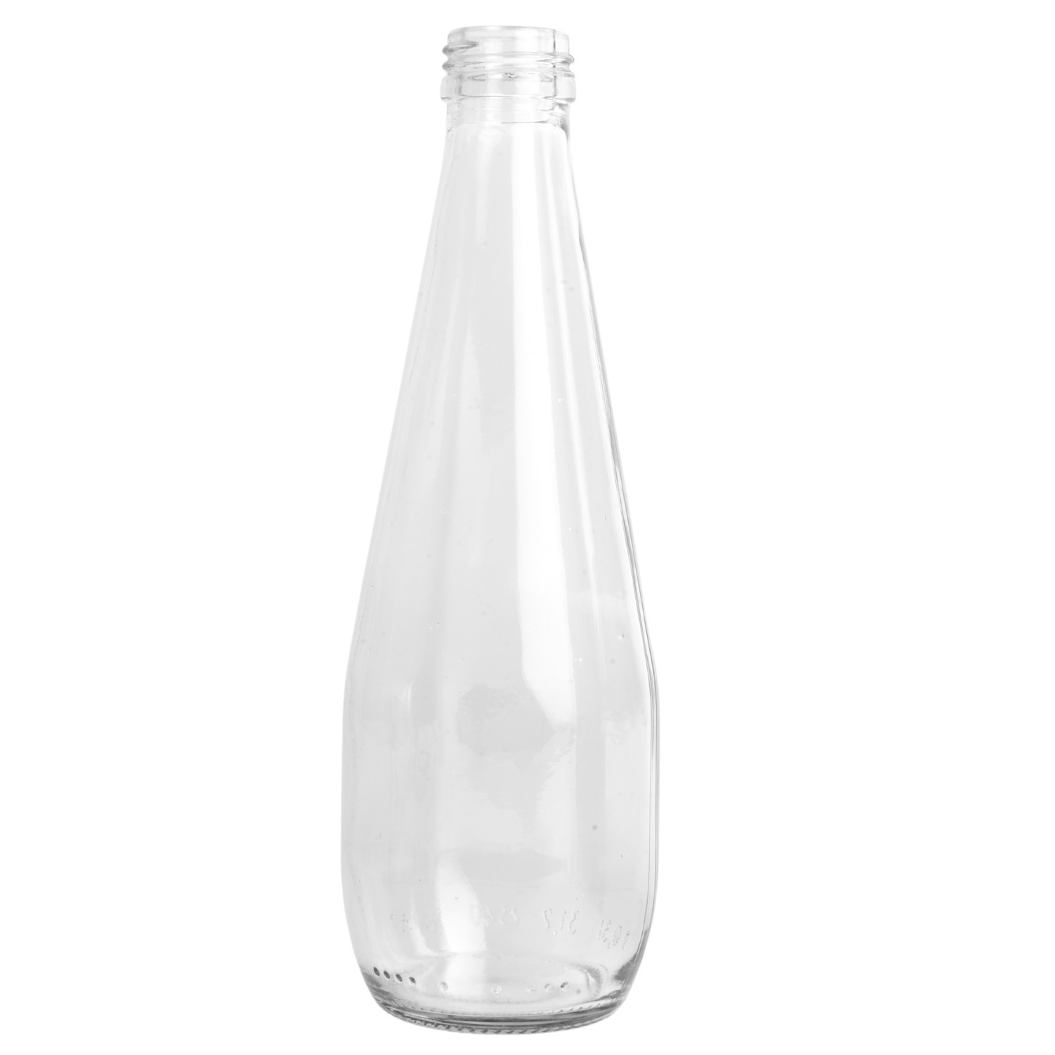 Glass Bottle 300ml Clear with Screw Cap - Image 3