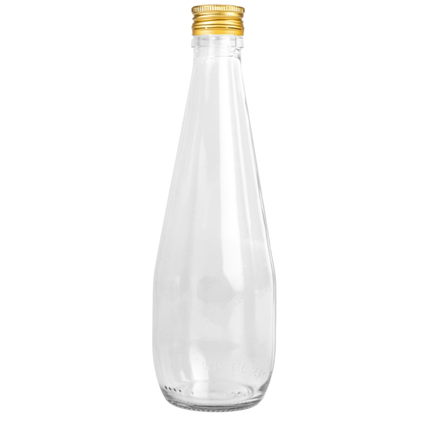 Glass Bottle 300ml Clear with Screw Cap - Image 7