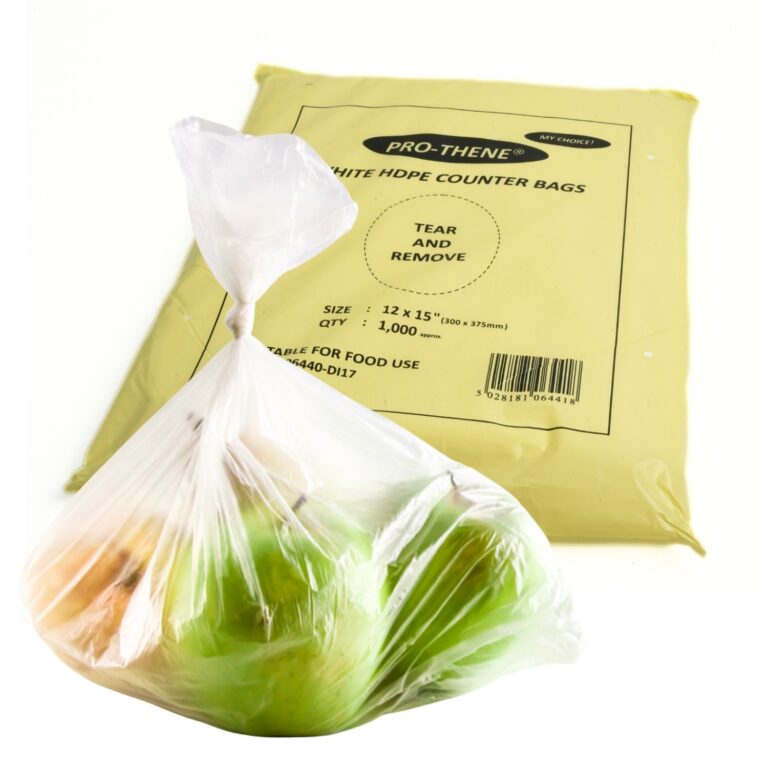 HDPE Counter Bags White Freezer Safe