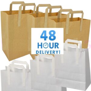 Kraft Paper SOS Carrier Bags with Handles