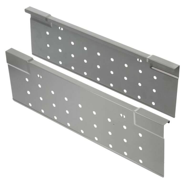 Perforated Steel Drawer Side Panels Modern Box Square Pair